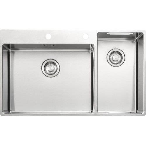 Franke Sink and Taps - Box Centre 1.5 Bowl Inset Sink, LHSB